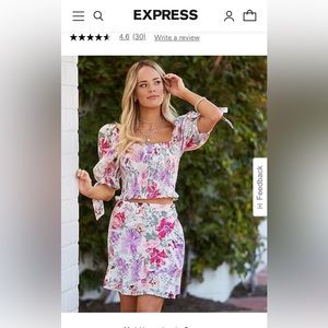 High Waisted Floral Asymmetrical Ruffle Mini Skirt